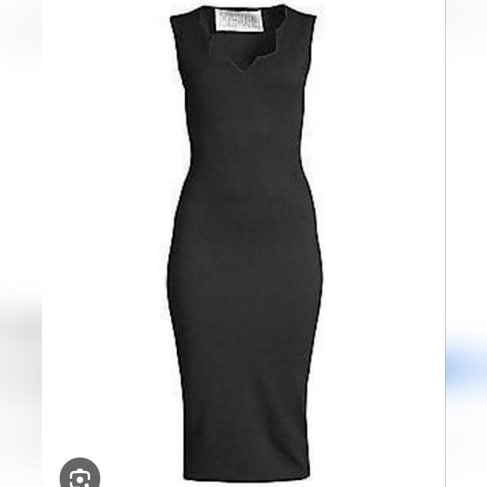 NWT $595 VICTOR GLEMAUD WOOL KNIT CUTOUT STRETCH BODYCON FORMAL SHEATH DRESS S